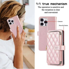 Load image into Gallery viewer, Luxury wallet hold  leather phone case for iphone
