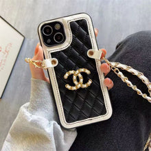 Load image into Gallery viewer, Luxury  Diamond Crossbody chain Phone Case for iPhone
