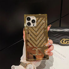 Load image into Gallery viewer, Luxury  Diamond Square Phone Case for iPhone
