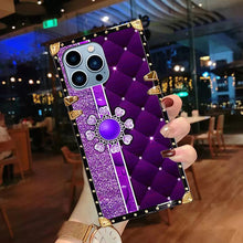 Load image into Gallery viewer, Luxury Diamond Square Phone Case for iPhone
