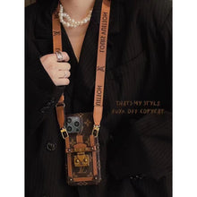 Load image into Gallery viewer, Card hold body-cross leather phone case for iphone
