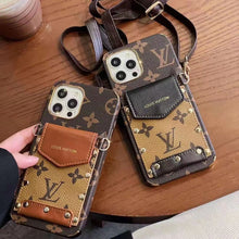 Load image into Gallery viewer, Card hold body-cross leather phone case for iphone
