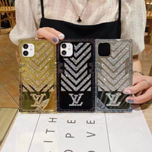 Load image into Gallery viewer, Luxury  Diamond Square Phone Case for iPhone
