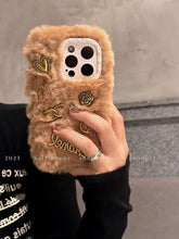 Load image into Gallery viewer, Luxury plush phone case for iphone
