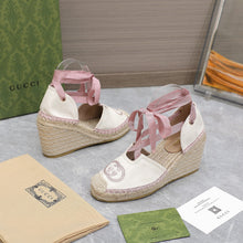 Load image into Gallery viewer, 2023 GG Cotton Canvas Sandals-S58
