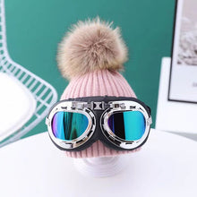 Load image into Gallery viewer, New Skiing with glasses knitted Kids hat
