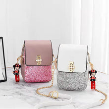 Load image into Gallery viewer, Fashion Glitter one-shoulder Universal mobile phone bag
