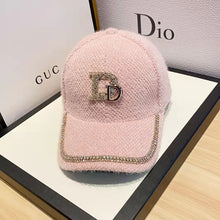 Load image into Gallery viewer, Luxury plush baseball cap with diamonds
