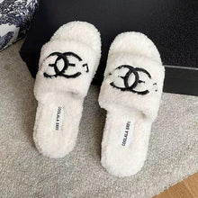 Load image into Gallery viewer, warm slippers soft and comfortable home lambswool slippers
