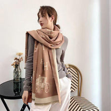 Load image into Gallery viewer, New Thick Blanket Shawls Wraps Print  Winter Cashmere Scarf Women Tassels Pashmina
