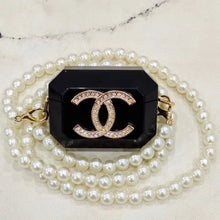 Load image into Gallery viewer, Luxury Crossbody Pearl chain Universal Airpods case
