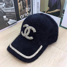 Load image into Gallery viewer, Luxury plush baseball cap with diamonds
