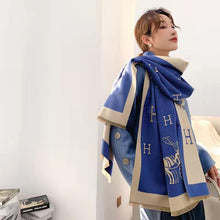 Load image into Gallery viewer, New Thick Blanket Shawls Wraps Print  Winter Cashmere Scarf Women Tassels Pashmina
