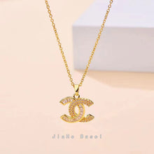 Load image into Gallery viewer, Advanced design, light luxury, double-layer letter clavicle chain
