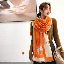 Load image into Gallery viewer, New Thick Blanket Shawls Wraps Print  Winter Cashmere Scarf Women Tassels Pashmina
