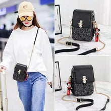 Load image into Gallery viewer, Fashion Glitter one-shoulder Universal mobile phone bag
