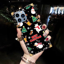 Load image into Gallery viewer, Luxury Square christmas Phone Case for iPhone
