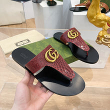 Load image into Gallery viewer, 2023 GG Flat Bottom Slippers - S9
