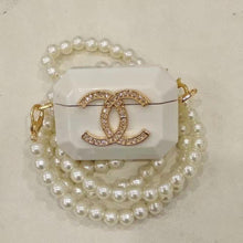 Load image into Gallery viewer, Luxury Crossbody Pearl chain Universal Airpods case
