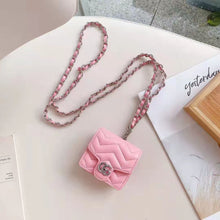 Load image into Gallery viewer, Leather Crossbody chain Universal  Airpods case
