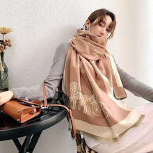 Load image into Gallery viewer, New Thick Blanket Shawls Wraps Print  Winter Cashmere Scarf Women Tassels Pashmina
