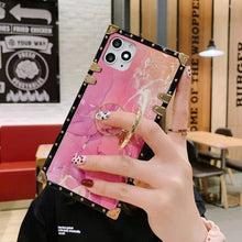 Load image into Gallery viewer, Pink square phone case for Samsung
