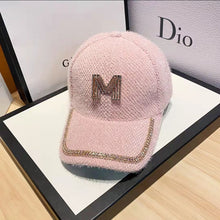 Load image into Gallery viewer, Luxury plush baseball cap with diamonds
