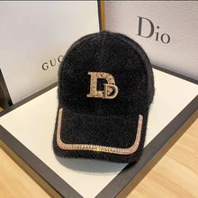 Load image into Gallery viewer, Luxury plush baseball cap with diamonds
