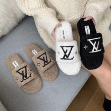 Load image into Gallery viewer, Fashion winter warm comfortable home lambswool slippers
