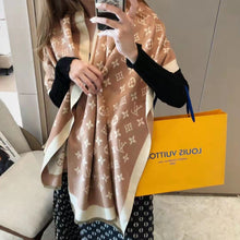 Load image into Gallery viewer, New 2021 winter women&#39;s warm scarf cashmere pure wool blanket cashmere scarf
