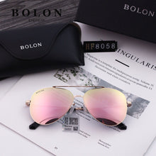 Load image into Gallery viewer, 5 COLORS DOUBLE BRIDGE METAL FRAME WATERMARK LENS SUNGLASSES
