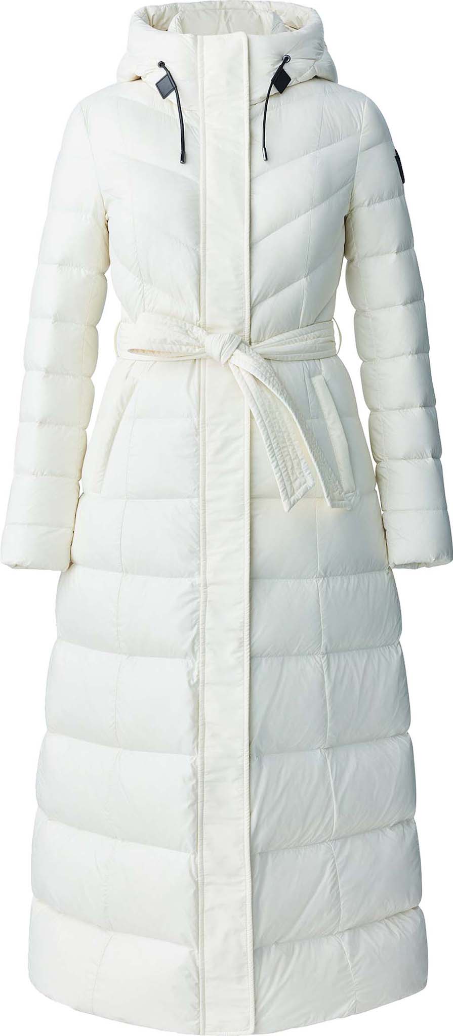 Calina Maxi Lightweight Down Coat with Sash Belt - Women's|-|Manteau Calina long de duvet léger avec ceinture - Femme