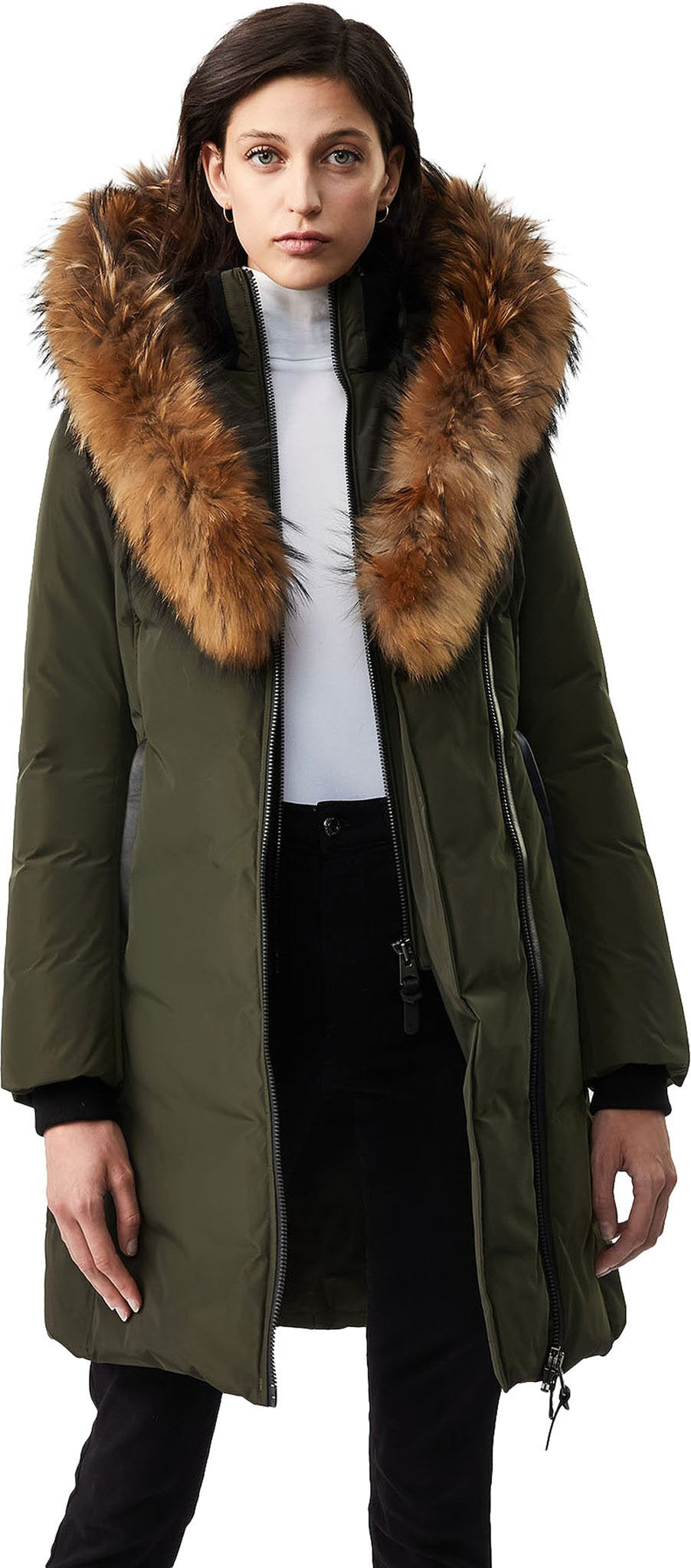 Kay Natural Fur Signature Collar Down Coat - Women's|-|Manteau en duvet à col en fourrure naturelle signature Kay - Femme