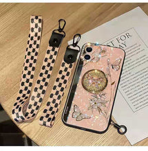 Load image into Gallery viewer, Rhinestone Butterfly  phone case For Samsung
