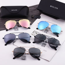 Load image into Gallery viewer, 5 COLORS DOUBLE BRIDGE METAL FRAME WATERMARK LENS SUNGLASSES
