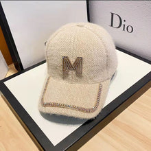 Load image into Gallery viewer, Luxury plush baseball cap with diamonds
