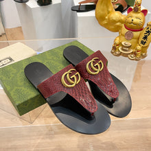 Load image into Gallery viewer, 2023 GG Flat Bottom Slippers - S9
