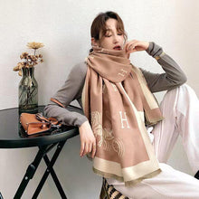 Load image into Gallery viewer, New Thick Blanket Shawls Wraps Print  Winter Cashmere Scarf Women Tassels Pashmina
