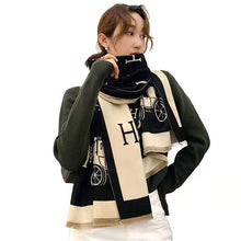 Load image into Gallery viewer, New Thick Blanket Shawls Wraps Print  Winter Cashmere Scarf Women Tassels Pashmina
