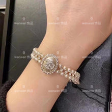 Load image into Gallery viewer, Diamond-encrusted double-layer pearl bracelet
