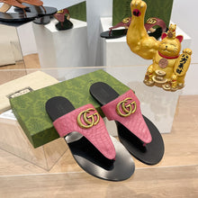 Load image into Gallery viewer, 2023 GG Flat Bottom Slippers - S9
