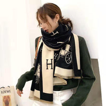 Load image into Gallery viewer, New Thick Blanket Shawls Wraps Print  Winter Cashmere Scarf Women Tassels Pashmina
